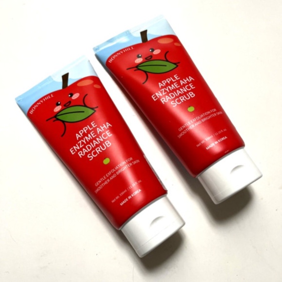 New Lot 2x Korean BONNYHILL Apple Enzyme AHA Radiance Scrub Exfoliator K-Beauty - Picture 1 of 2